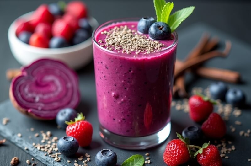 Präbiotische Darm-Smoothies: 5 Rezepte für eine gesunde Darmflora 4 Beeriger Jerusalem-Artischocken-Power