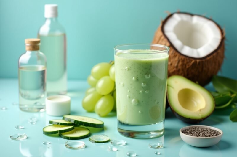 10 Weitere Beauty-Smoothie Rezepte für strahlende Haut 5 Der Hautfeuchtigkeits-Turbo