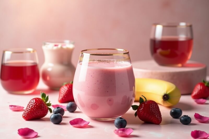 10 Weitere Beauty-Smoothie Rezepte für strahlende Haut 8 Der Rosen-Teint Erwecker