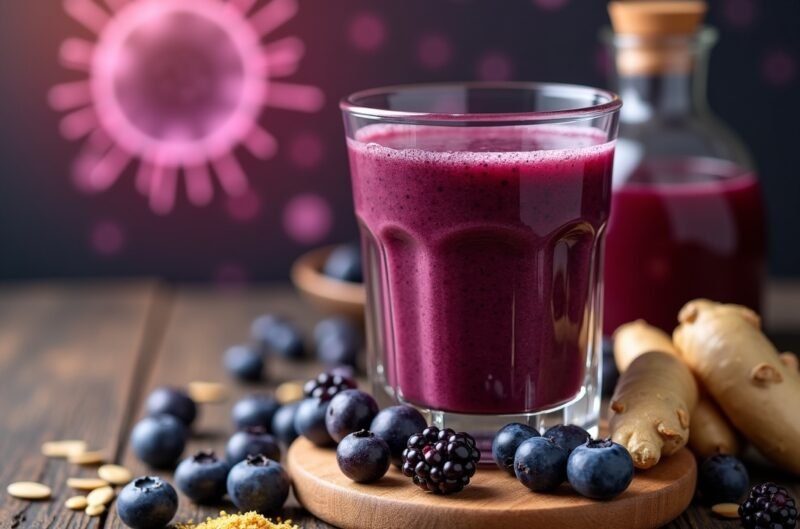 Immunbooster mit Elderberry: 5 kraftvolle Smoothie-Rezepte für ein starkes Abwehrsystem 1 Elderberry-Zinc Shield