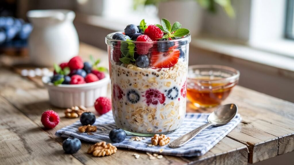 Clean Eating Frühstück: 7 schnelle und gesunde Rezepte für den perfekten Start 2 Overnight Oats
