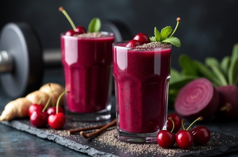 Anti-Inflammatory Recovery Smoothies: 5 Rezepte zur natürlichen Entzündungshemmung 2 Tart Cherry Recovery Booster